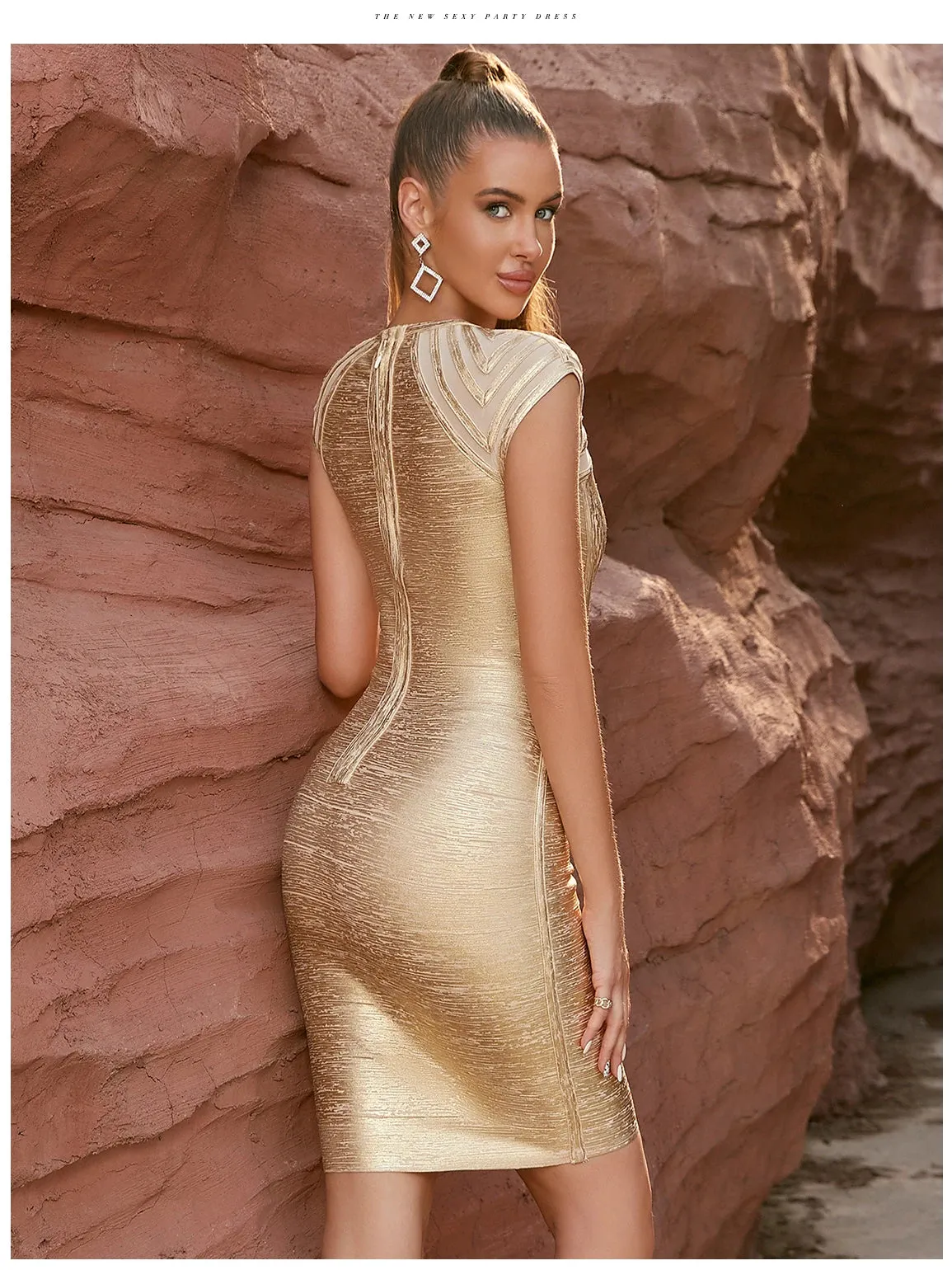 Slim & Sexy Hollow Out Bodycon Runway Elegant Dresses