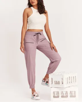 Slim Fit Tech Joggers - Mauve