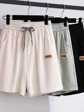 summer high waist loose stylish short trouser pants