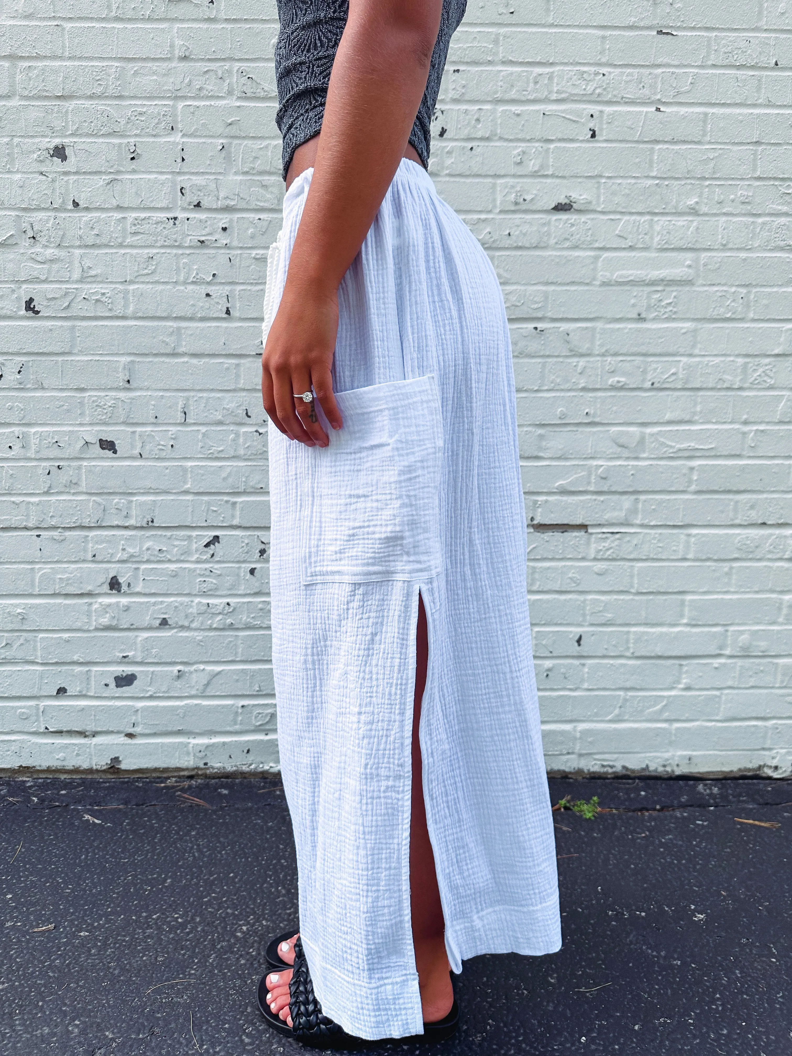 Take It Easy Gauzy Maxi Skirt