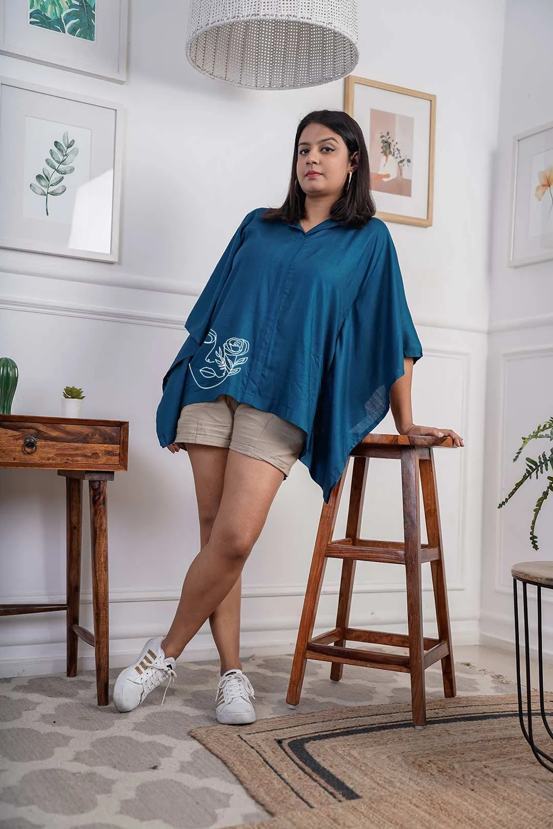 Teal Kaftan Top - Teal Dream