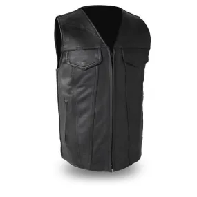 The Badlands Men's Updated Traditional Jean Style V Neck Vest