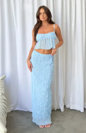 The Moment Blue Maxi Skirt