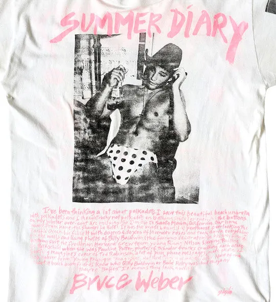 Vintage Bruce Weber ‘Summer Diary 1986’ T-shirt by Bruce Weber