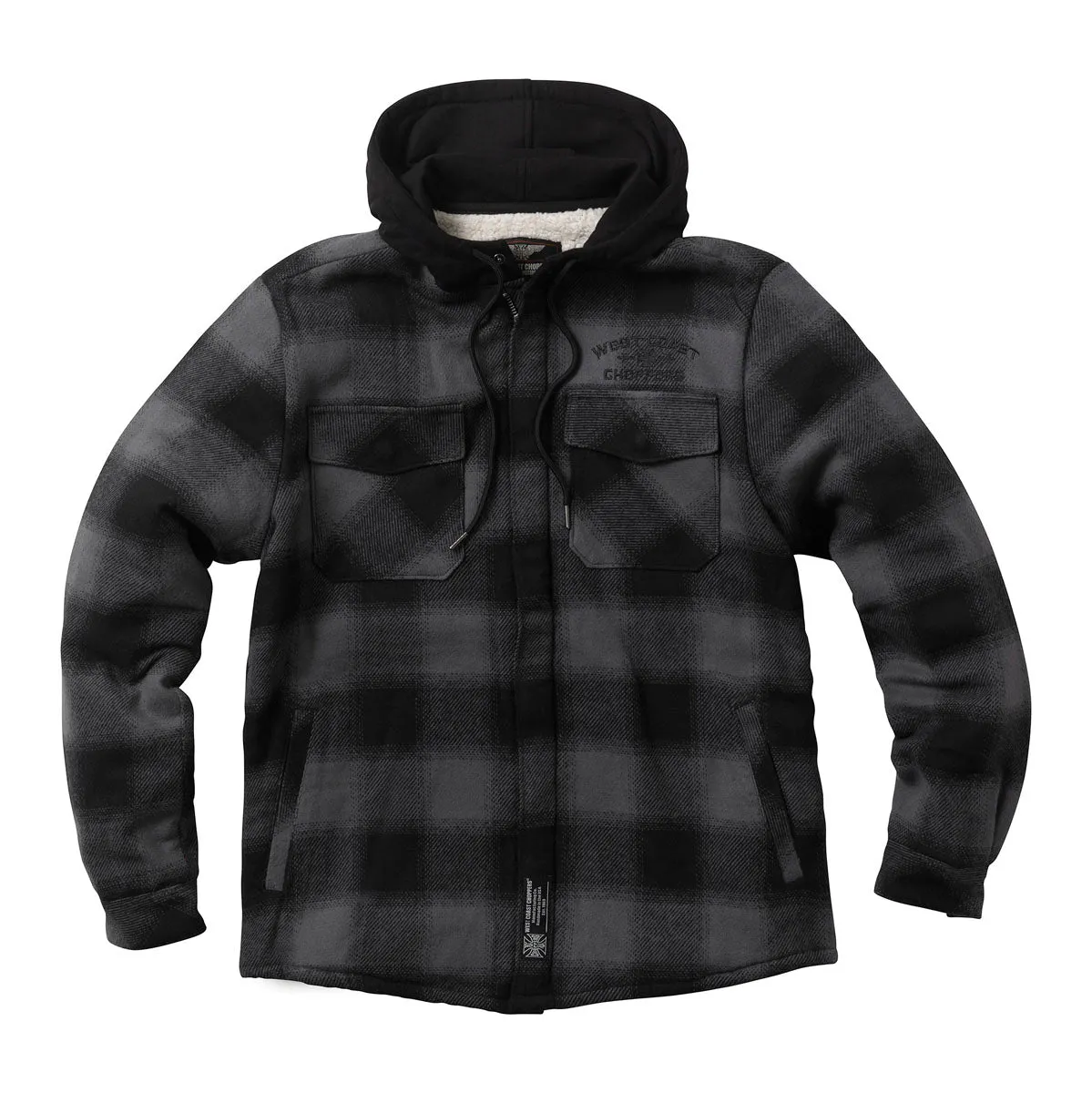 WCC HELL BENT FLANNEL JACKET - CHARCOAL/BLACK