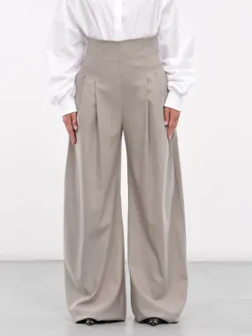 Wide Pleated Trousers (VEPZ30035A-VZE024-MEDIUM-GREY)