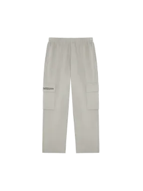 Womens Double Jersey Cargo Track Pants—stone