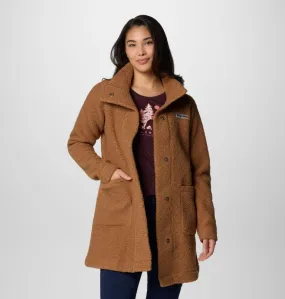 Women's Panorama Long Jacket - Camel Brown